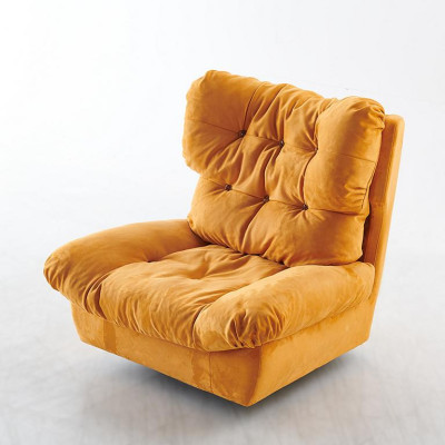 Poltrona TV Girevole Monoposto Relax Divano Tessile Stoffa  Poltrona TV Girevole Singola Relax Divano Tessile Stoffa