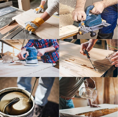 Tavolo in legno per sala da pranzo in resina epossidica Mobili tavolo da conferenza in resina epossidica nuovi