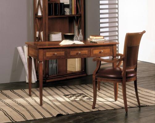 Mobili in legno massiccio Scrivania per ufficio Segretaria Tavolo Arredamento italiano Nuovo