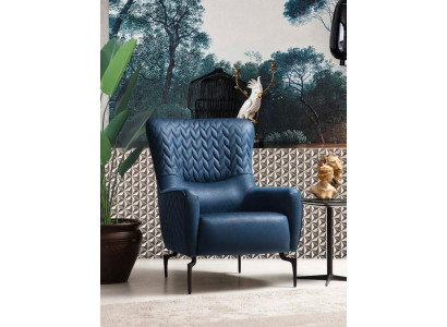 Poltrona monoposto di lusso 1 posto, seduta imbottita, design tessuto seduta in stoffa moderna.