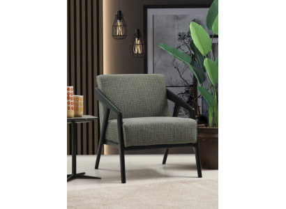 Poltrona da salotto in tessuto di poliestere di stile moderno e design di lusso.