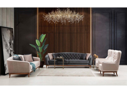 Sofà set sofà di lusso divano set di divani poltrona 4+3+1 posti moderno 3 pezzi set di design