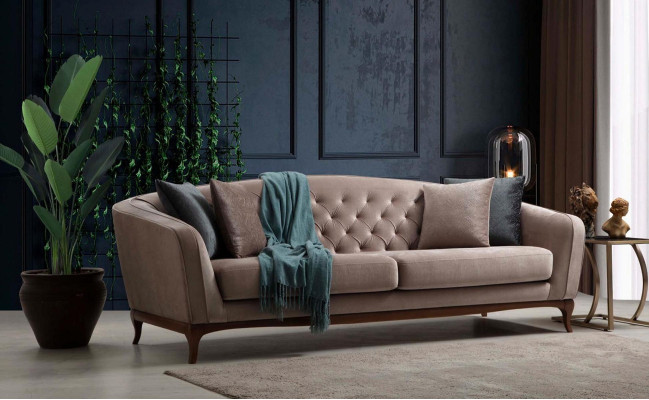 Sofà set sofà di lusso divano set di divani poltrona 4+3+1 posti moderno 3 pezzi set di design