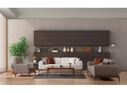 Sofà Set di lusso con 2 divani 3 posti e 1 posto moderni, set moderno da 3 pezzi.