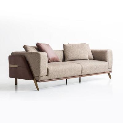 Sofà di lusso a 4 posti / divani moderni imbottiti in tessuto di design, nuovo