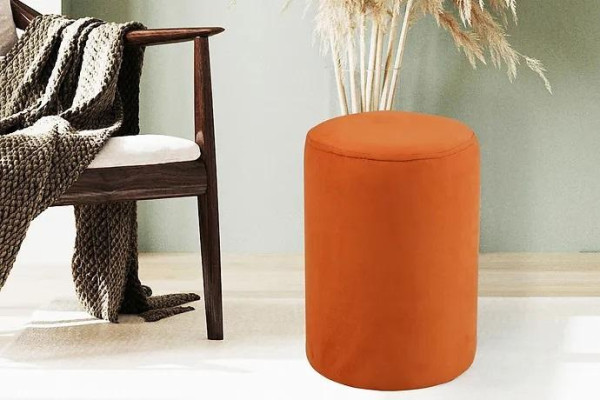 Arancia sgabello sedile nuova sgabello di alta qualità, tessuto in truciolato.