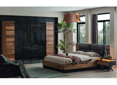 Mobili da camera da letto moderni Designer Letto 2x Comodini Armadio