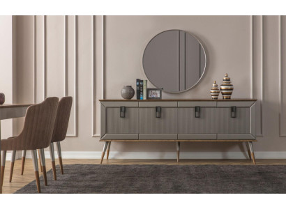 Sala da pranzo luminosa Set da tavola resistente Lussuoso mobiletto 9 pezzi  Sala da pranzo luminosa Set da tavola resistente Lussuoso mobiletto 9 pezzi