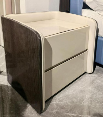 Set camera da letto Letto 2 comodini 3 pezzi Design Moderno Gruppo Letti di lusso Nuovo