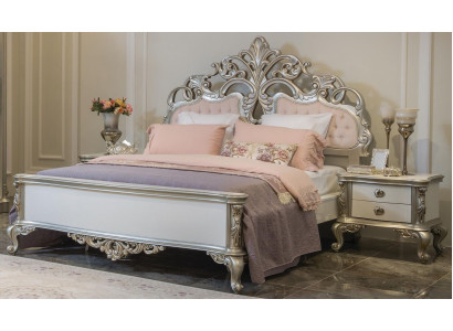 Letto Mobili Argento Rosa Camera Da Letto Mobili Design Letti Di Lusso Barocco Legno