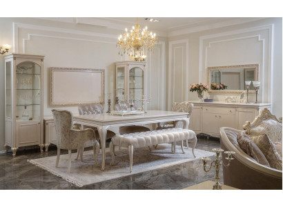 Classico set da sala da pranzo tavolo sgabello Sedie Set 6 pezzi Nuovo