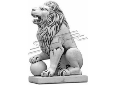XXL Leone Figura Giardino Terrazza Decorazione Stile Antico Scultura in Pietra Deco