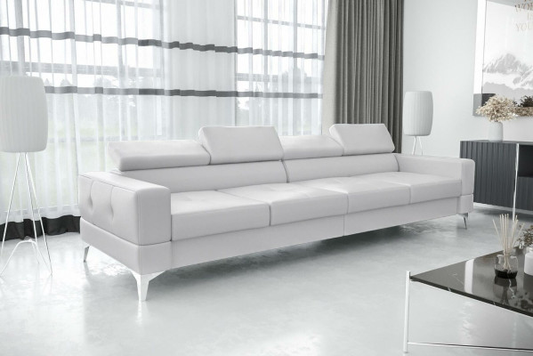 Soggiorno Divano Divano imbottito Sofa xxl Design Divano 4 posti Tessuto Big Nuovo
