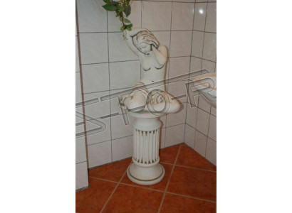 Decorativo giardino grigio Stile antico Figura di donna in crete fine S101023 Statua decorativa per giardino
