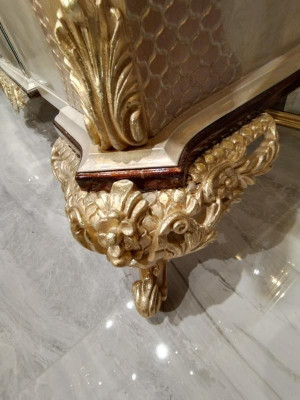 Comò specchio legno mobile credenza armadio mobile lusso legno nuovo