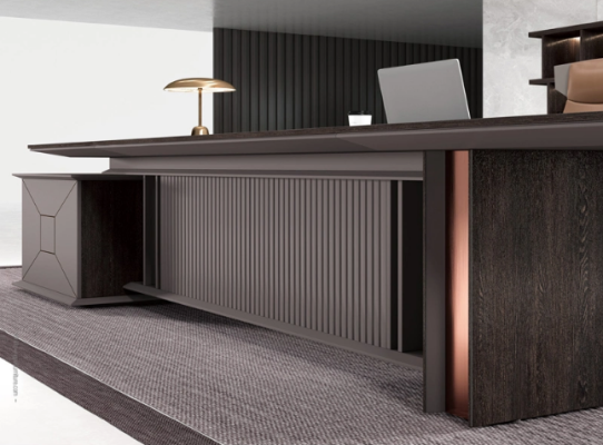 Scrivania d'angolo Arredamento ufficio Stanza del capo Mobili Design Scrivanie