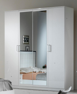 Letto Comodino Comò Set da camera da letto 6 pezzi Design Moderno Lusso Camera da letto