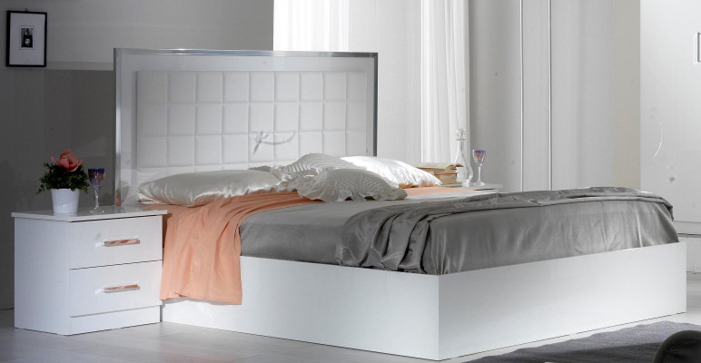 Letto Comodino Comò Set da camera da letto 6 pezzi Design Moderno Lusso Camera da letto