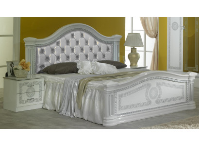 Set da camera da letto di classe 3 pezzi letto matrimoniale letti 2 comodini Chesterfield