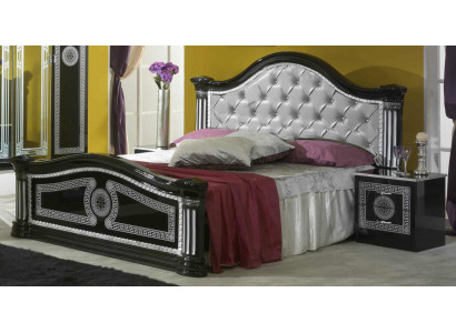 Letto 2x comodino 3 pezzi. Set camera da letto design di lusso Chesterfield.