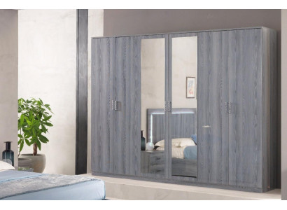 Camera da letto Mobili Armadio Armadietto Armadio Parete 6 Ante Legno Nuovo