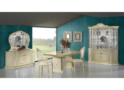 Tavolo da pranzo in stile, tavolo in legno massello, tavoli di design classico, mobili italiani.