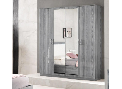 Armadio armadi armadi parete 4 ante legno mobili camera da letto Nuovo