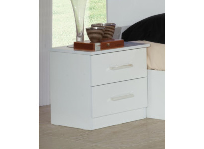 Letto matrimoniale con 2 comodini in legno design letti stile moderno 3 pezzi. Luce LED
