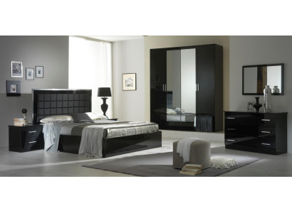 Design camera da letto 6 pezzi. Set completo di camera da letto Letto comodino Comò Nuovo