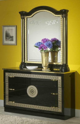 Specchio Comò Armadio Comò Credenza Camera Da Letto Set Legno Stile Moderno Nuovo