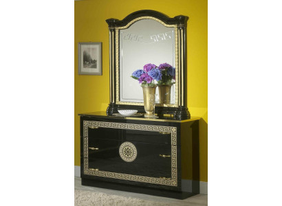 Specchio Comò Armadio Comò Credenza Camera Da Letto Set Legno Stile Moderno Nuovo