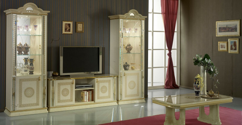 Mobile TV con tavolo per TV, credenza, mobile basso, sideboard. Mobili italiani.