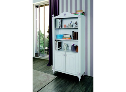 Scaffale per libri libreria stanza per ragazzi in legno mobili scaffali bianchi.