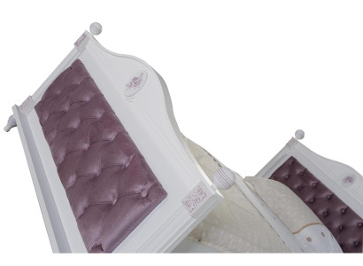 Set di mobili 2 pezzi per camera da letto per ragazzi con design da designer, include letto e comodino.