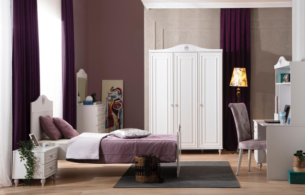 Armadio per vestiti, armadio di design in legno pregiato lusso camera per bambini 140 cm