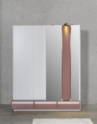 Armadio da sogno per bambini in bianco per la camera da letto