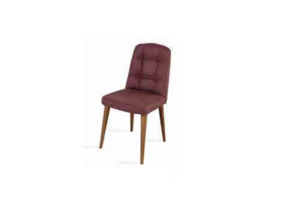 una sedia rosa su gambe di legno per la tua sala da pranzo Nuovo modello