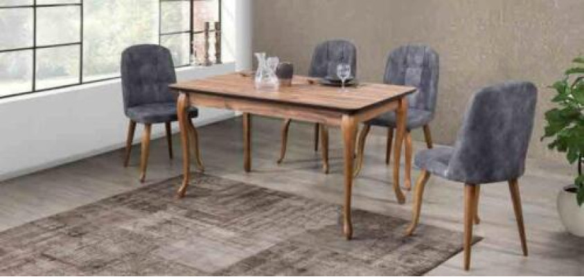 Sala da pranzo tavolo da pranzo set di sedie set di mobili da pranzo set da pranzo incl. 4 sedie 5 pezzi