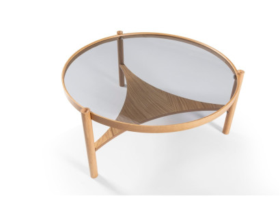 Set soggiorno 2 pezzi rotondi 2x tavolini da caffè design moderno