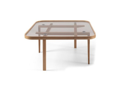 Soggiorno Tavolino Moderno Lusso Mobili Tavolo in Vetro Designer Legno