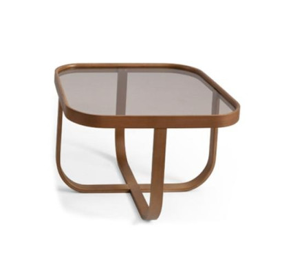 Tavolino design in legno moderno per lussuoso arredamento del soggiorno.