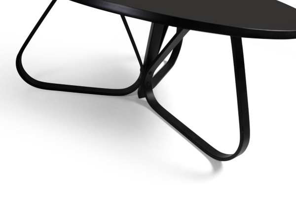 Soggiorno Nero Tavolino Moderno Arredamento Design Lusso Mobili