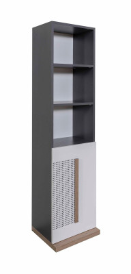 Armadio in legno Scaffale per libri Camera per ragazzi Grigio Armadi Scaffale Mobili Nuovi