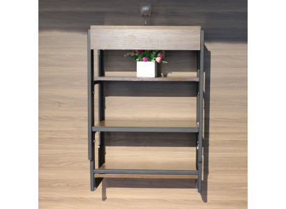 Mobili multifunzionali salvaspazio Tavolo Scaffale 2in1 Tavoli da cucina in legno