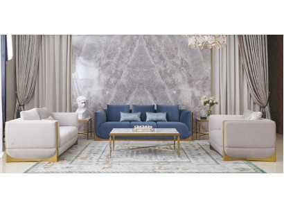 Tavolino da salotto Tavolo divano Tavolo da caffè Tavolino d'appoggio Design Tavoli 130x70cm Mobili moderni Nuovi