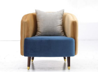 Poltrona Divano Imbottito Tessuto Design 1 Posto Imbottitura Sedile Divano Singolo Nuovo