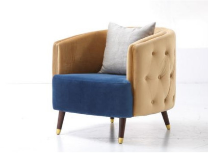 Poltrona divano imbottito tessuto design 1 posto nuovo