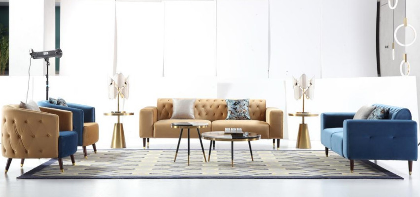 Design mobili soggiorno divano set da divano divani divano set 3+2+1+1 4 parti.