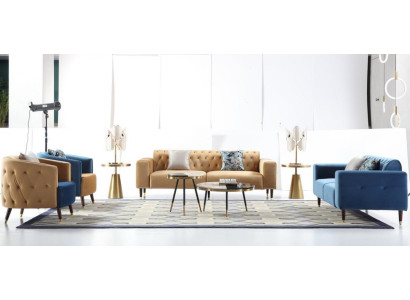 Tavolino da salotto di lusso Tavolo da salotto Design Tavoli Stile Mobili Nuovo 2 pezzi