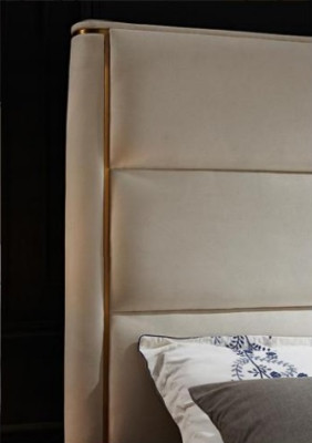 Letto 3 pezzi. Set camera da letto Design Moderno Camera da letto di lusso Comodino Letti